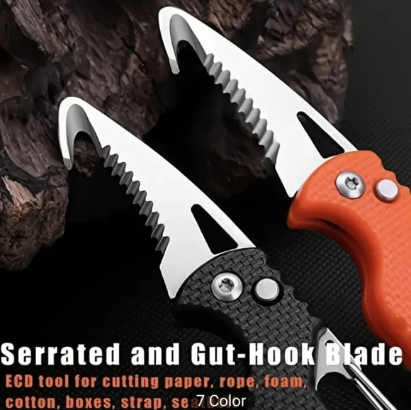 Small multi function cutter tool, keychain box package opener seatbelt emergency - Picture 1 of 12